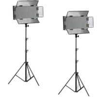 Bresser LED Foto-Video SET 2x LG-500 30W + 2x Statief